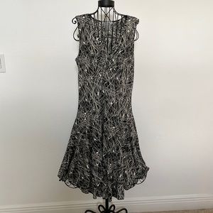Nine West empire waist V-neck dress, size XL